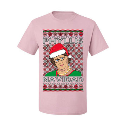 Graphic Ugly Holiday Office  Phyllis Navidad  Ugly Christmas T-shirt  Ugly Christmas  Men's T-Shirt