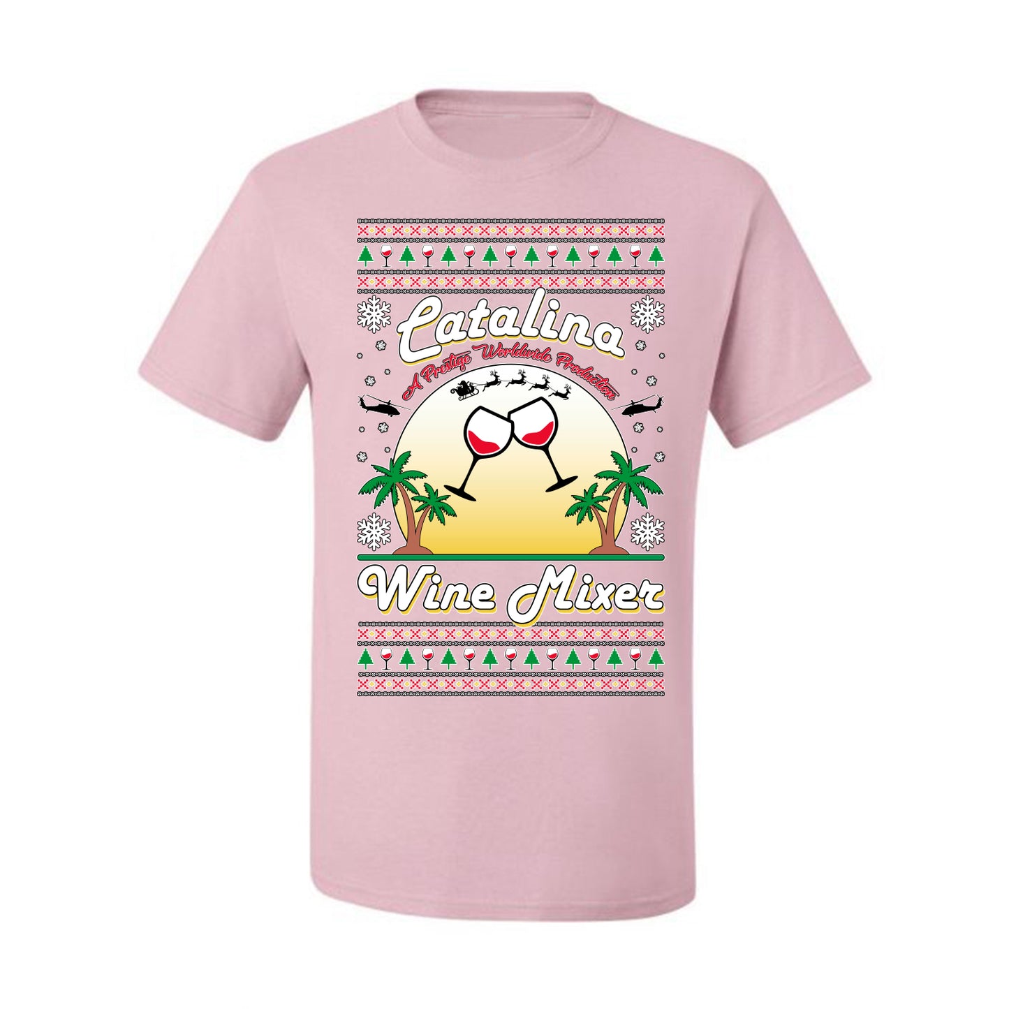 Men's Graphic T-Shirt Ugly Xmas Tshirt, Catalina Wine Mixer Boats and Hoes Step Brothers, Ugly Christmas Tshirt Men's Graphic T-Shirt Ugly Christmas  Men's T-Shirt