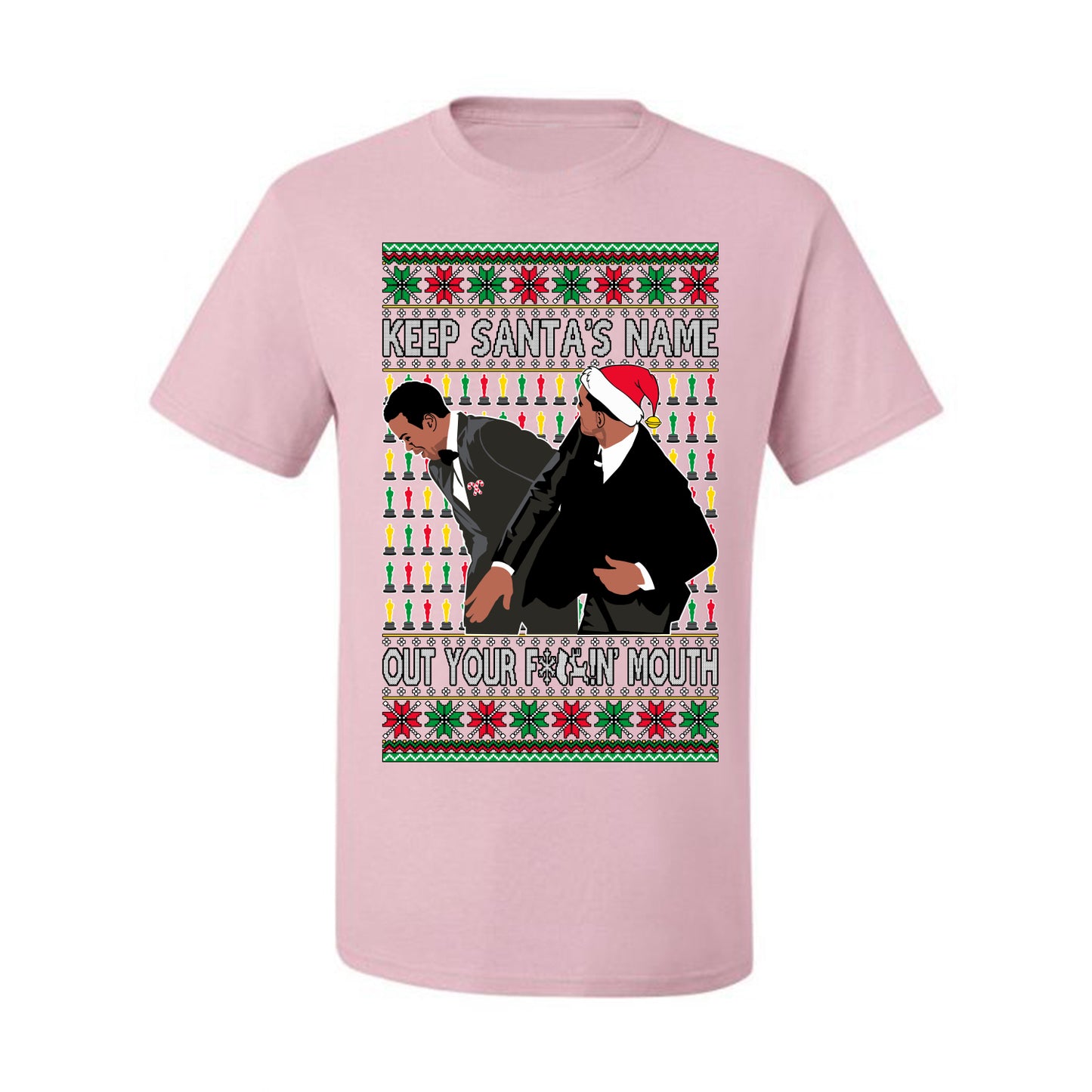 Ugly Xmas  Tshirt Graphic Will Slaps Chris Award Show Wife Joke Meme Clean Parody  Ugly Christmas Tshirt Men's Graphic T-Shirt Ugly Christmas  Men's T-Shirt
