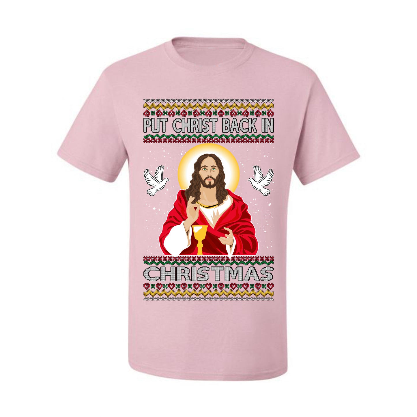 Put Christ Back In Christmas , Merry Christmas Tee, Ugly Christmas,  Sweater Men's T-Shirt