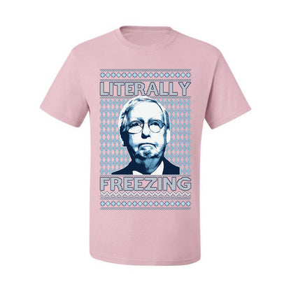 Literally Freezing McConnell , Merry Christmas Tee, Ugly Christmas,  Sweater Men's T-Shirt