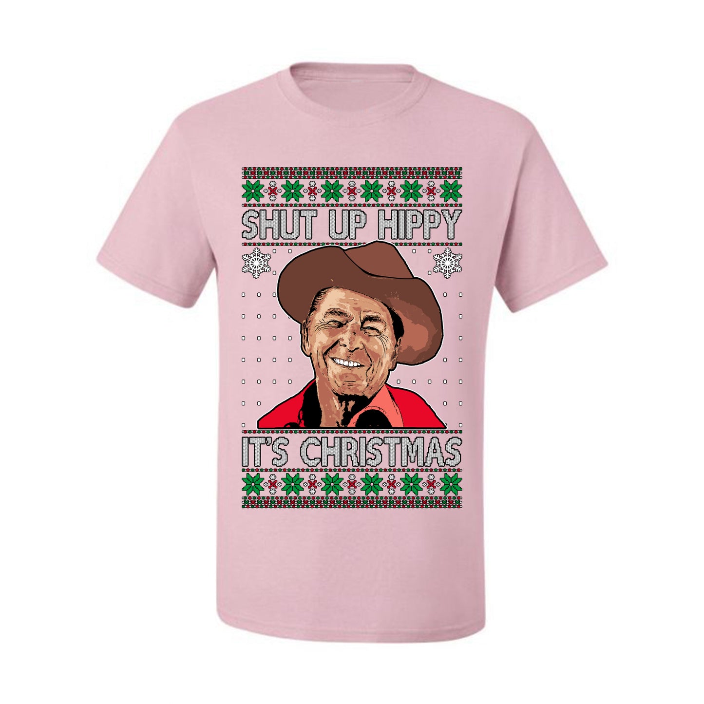 Shut Up Hippy It's Christmas , Merry Christmas Tee, Ugly Christmas,  Sweater Men's T-Shirt