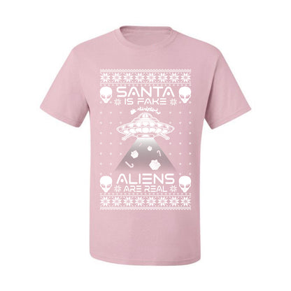 Santa Is Fake Aliens Are Real ,Christmas Gifts, Funny Xmas Gift Idea, Ugly Christmas Sweater Men's T-Shirt