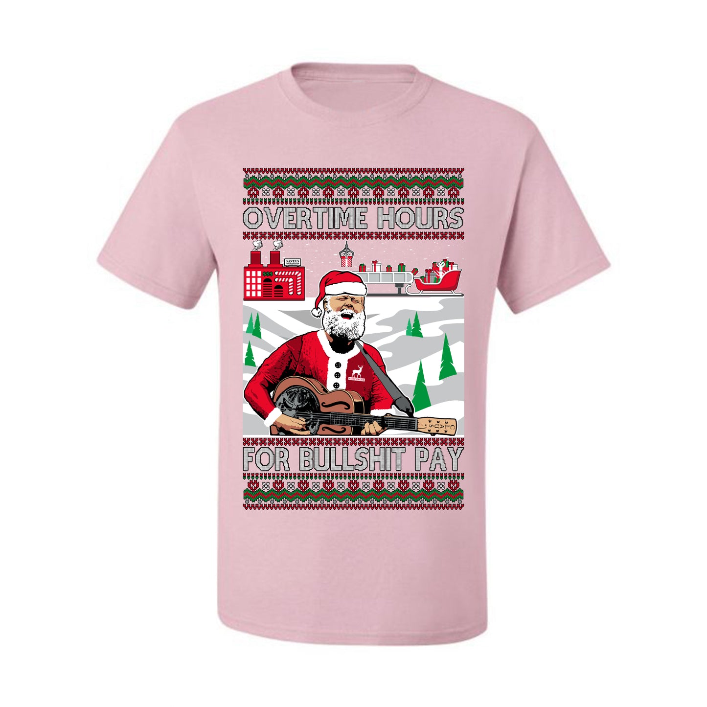 Overtime Hours Rich Men North of Richmond, Christmas Gifts, Funny Xmas Gift Idea, Ugly Christmas Sweater Men's T-Shirt