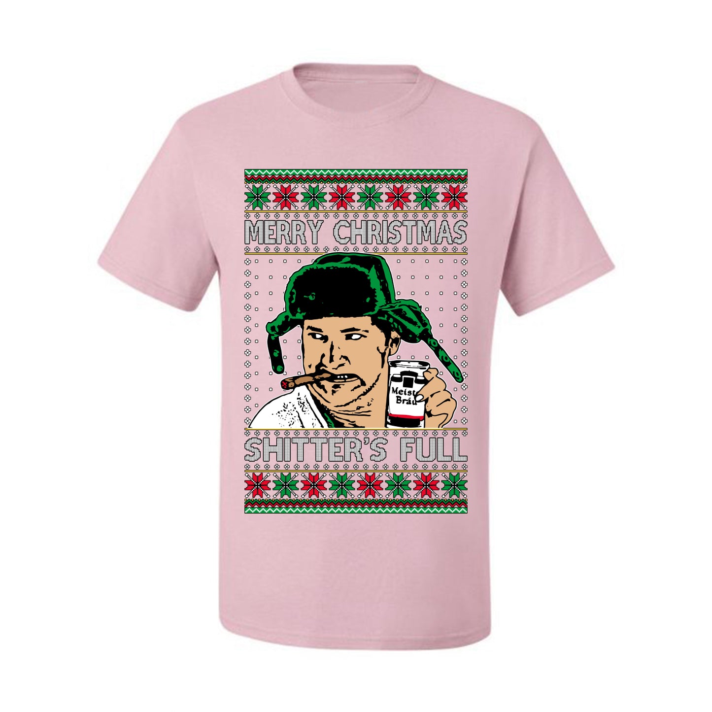 Shitter's Full Cousin Eddie Christmas Family Vacation Ugly Christmas Sweater, Christmas Gifts, Funny Xmas Gift Idea, Men's T-Shirt