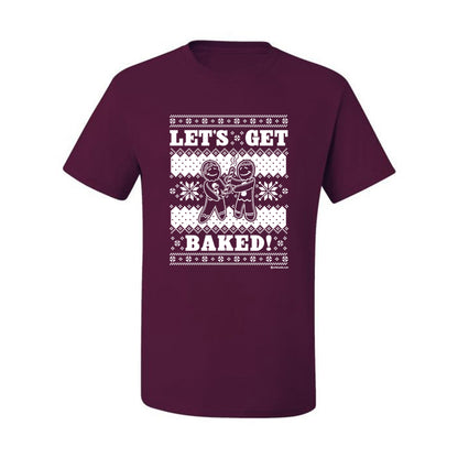 Graphic Ugly Xmas Tshirt , Holiday Ginger Bread Design, Let's Get Baked  Ugly Christmas Tshirt Men's Graphic T-Shirt Ugly Christmas  Men's T-Shirt