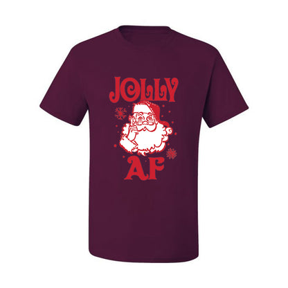 Christmas Santa Jolly AF Ugly Christmas Tshirt Men's Graphic T-Shirt Ugly Christmas  Men's T-Shirt