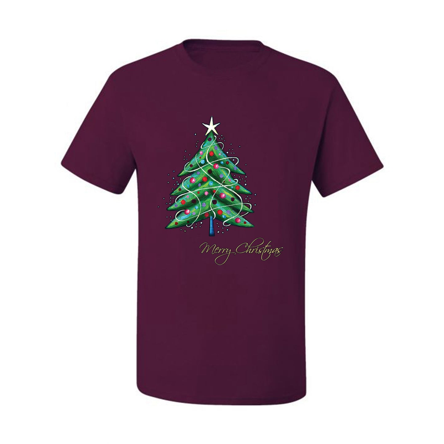 Graphic Ugly T-shirt for Christmas Merry Christmas Tree  Shirt T-Shirt Ugly Christmas T-shirt  Ugly Christmas  Men's T-Shirt
