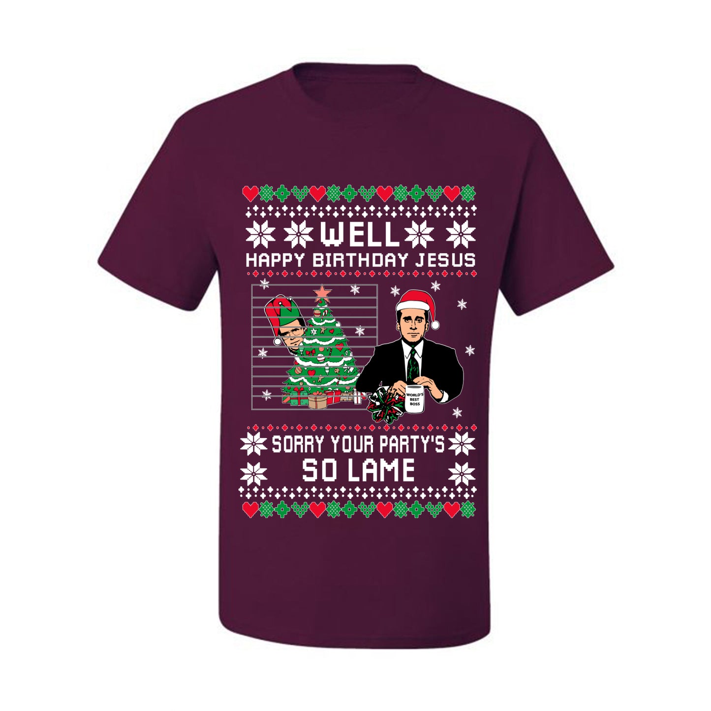 It's Jesus' Birthday Ugly  Christmas T-shirt Ugly Christmas T-shirt  Ugly Christmas  Men's T-Shirt