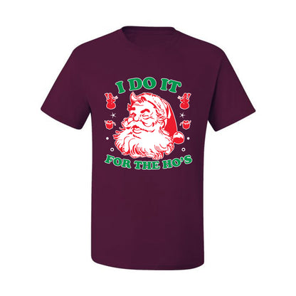Men's Ugly T-shirt for Christmas  Shirt "I Do it for the Hos" Ugly Christmas T-shirt  Ugly Christmas  Men's T-Shirt