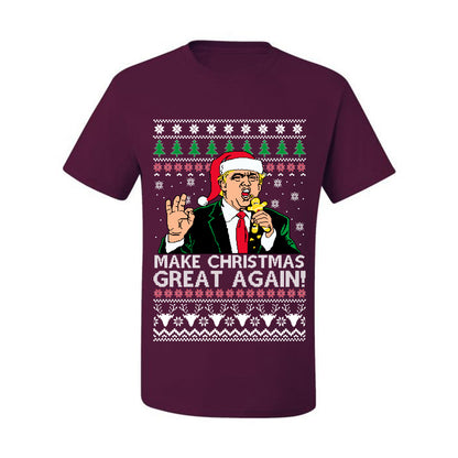 Funny Graphic Meme Ugly  Christmas  Tshirt , Donald Trump, "Make Christmas Great Again" Ugly Christmas Tshirt Men's Graphic T-Shirt Ugly Christmas  Men's T-Shirt