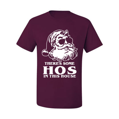 There's Some Hos In This House Ugly Christmas Tshirt Men's Graphic T-Shirt Ugly Christmas  Men's T-Shirt