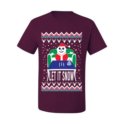 Ugly Merry Xmas Tshirt  Let It Snow Cocaine Santa  Ugly Christmas Tshirt Men's Graphic T-Shirt Ugly Christmas  Men's T-Shirt