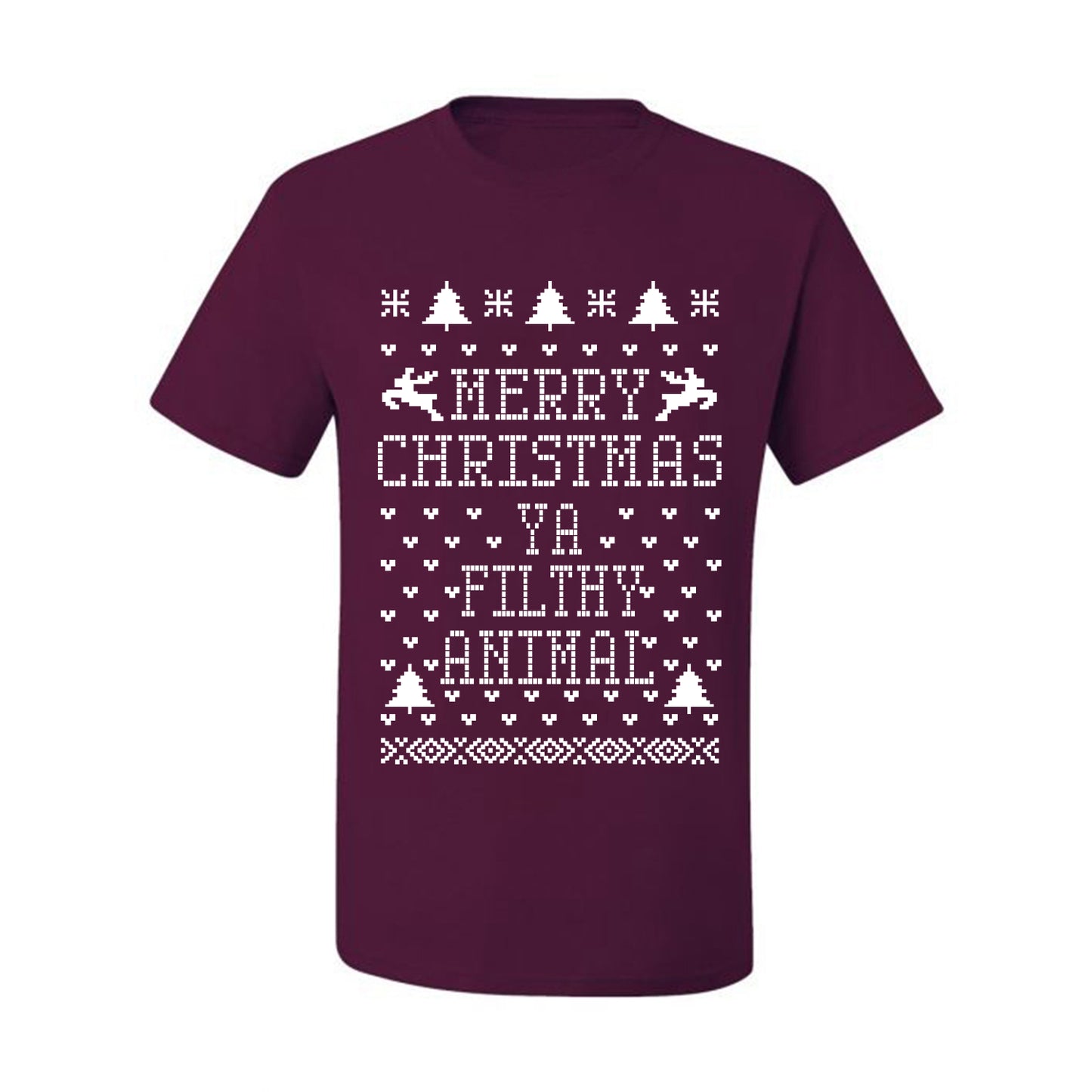 Merry Xmas You Filthy Animal, Christmas Gifts, Funny Xmas Gift Idea, Ugly Christmas Sweater Men's T-Shirt