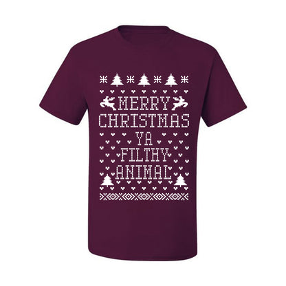 Merry Xmas You Filthy Animal, Christmas Gifts, Funny Xmas Gift Idea, Ugly Christmas Sweater Men's T-Shirt