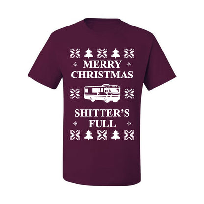 Full Ugly Xmas Tshirt Bodysuit for Infant Creeper Boys Girls Baby, Merry Christmas Shitters Ugly Christmas Tshirt Men's Graphic T-Shirt Ugly Christmas  Men's T-Shirt