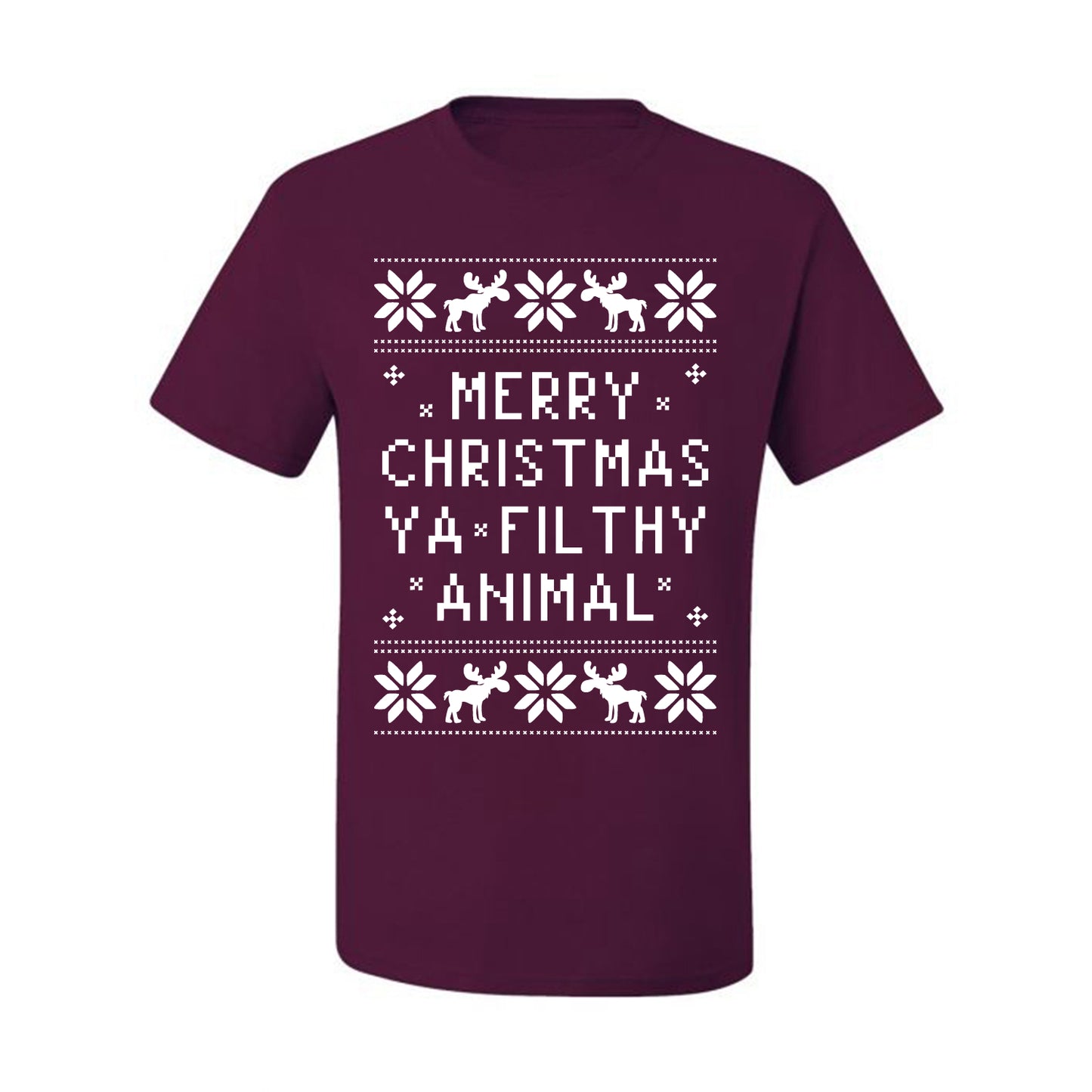 Baby's Ugly Christmas Bodysuit T-shirt Kids Girls Boys Infant Merry Christmas Ya' Filthy Ugly Christmas T-shirt  Ugly Christmas  Men's T-Shirt