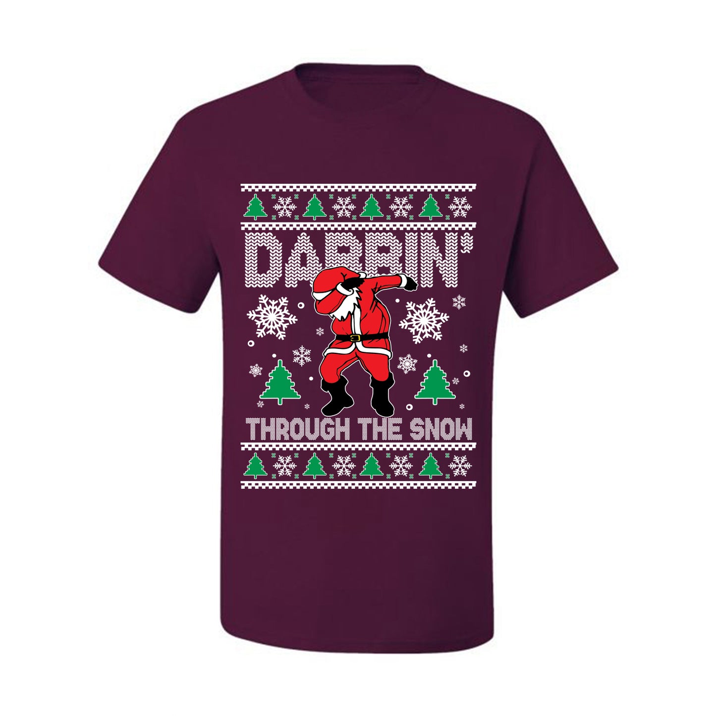 Ugly Holiday  Tshirt , Dabbing Through The Snow, Wild Bobby Ugly Christmas Tshirt Men's Graphic T-Shirt Ugly Christmas  Men's T-Shirt