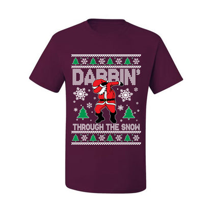 Ugly Holiday  Tshirt , Dabbing Through The Snow, Wild Bobby Ugly Christmas Tshirt Men's Graphic T-Shirt Ugly Christmas  Men's T-Shirt
