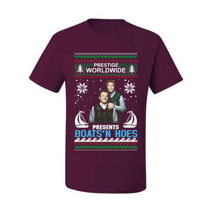 Prestige Worldwide Boats N' Hoes Step Brothers, Christmas Gifts, Funny Xmas Gift Idea, Ugly Christmas Sweater Men's T-Shirt