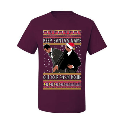 Ugly Christmas Holiday  T-shirt Don’t Say Santa's Name Ugly Christmas T-shirt  Ugly Christmas  Men's T-Shirt