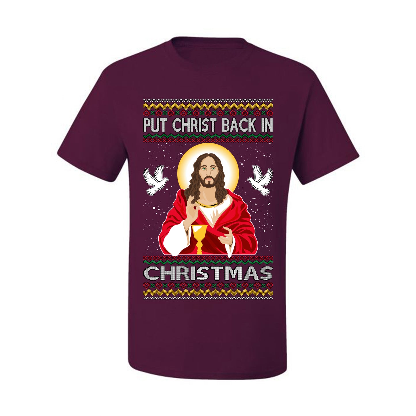 Put Christ Back In Christmas , Merry Christmas Tee, Ugly Christmas,  Sweater Men's T-Shirt