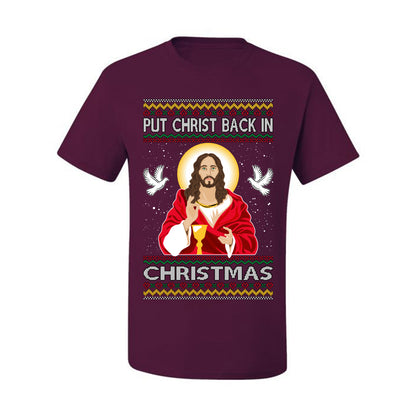 Put Christ Back In Christmas , Merry Christmas Tee, Ugly Christmas,  Sweater Men's T-Shirt