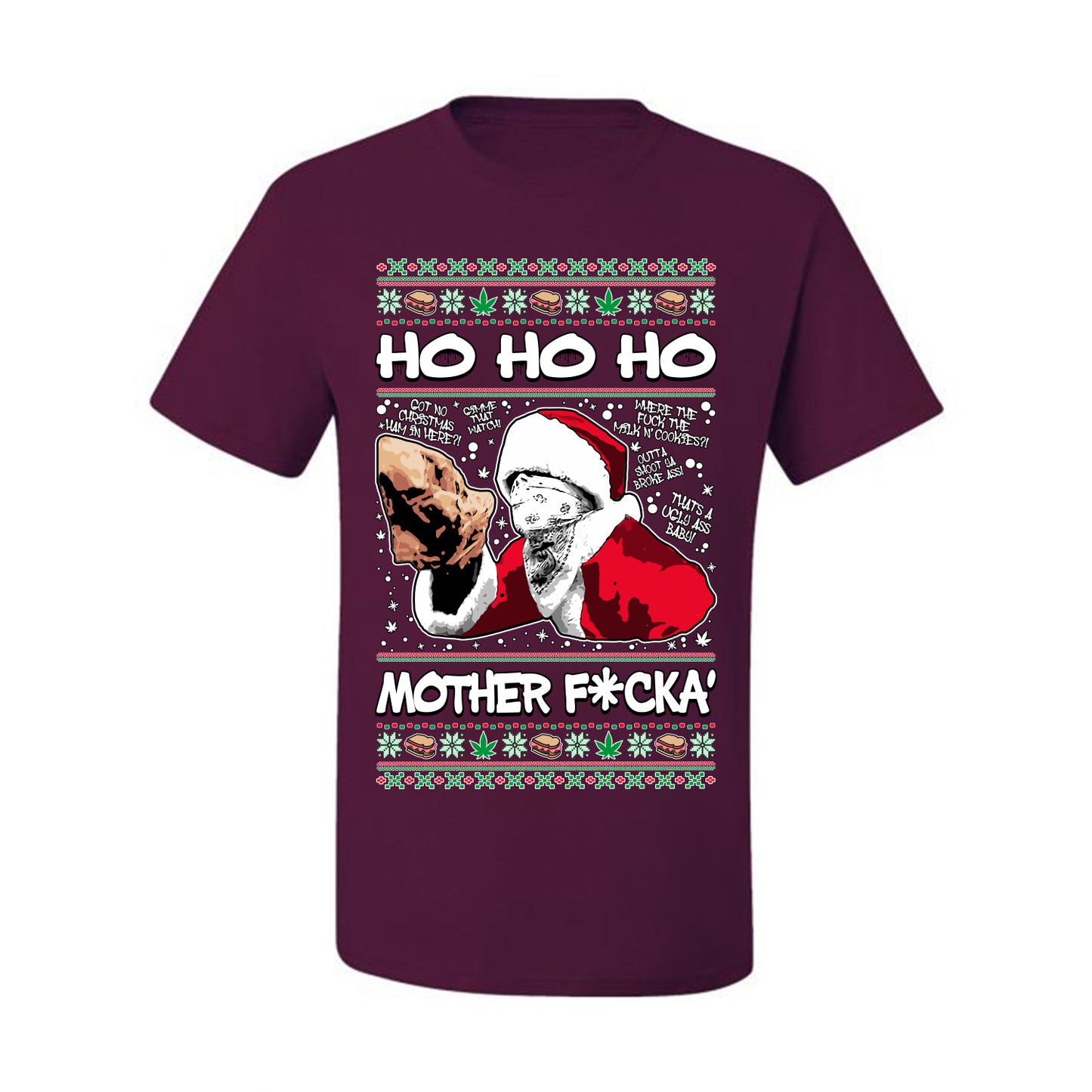 Friday Hood Santa , Merry Christmas Tee, Ugly Christmas,  Sweater Men's T-Shirt