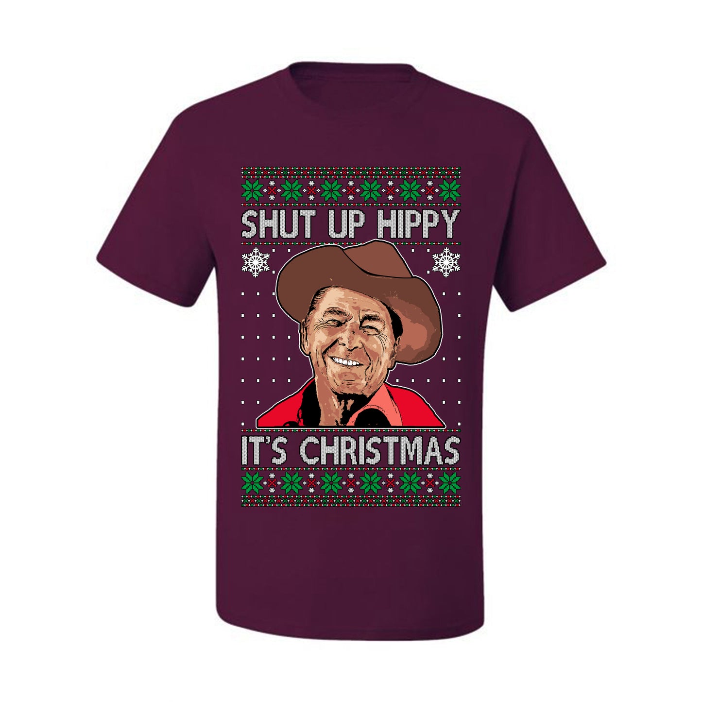Shut Up Hippy It's Christmas , Merry Christmas Tee, Ugly Christmas,  Sweater Men's T-Shirt