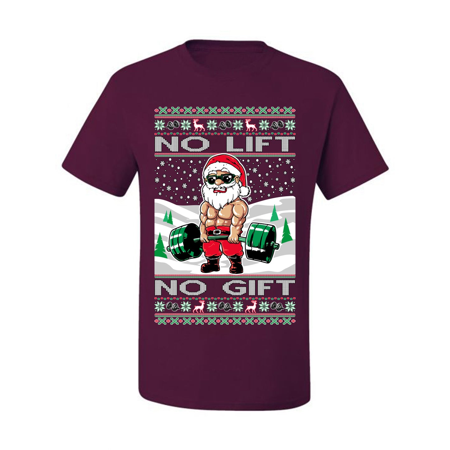 Merry Liftmas No Lift No Gift, Christmas Gifts, Funny Xmas Gift Idea, Ugly Christmas Sweater Men's T-Shirt