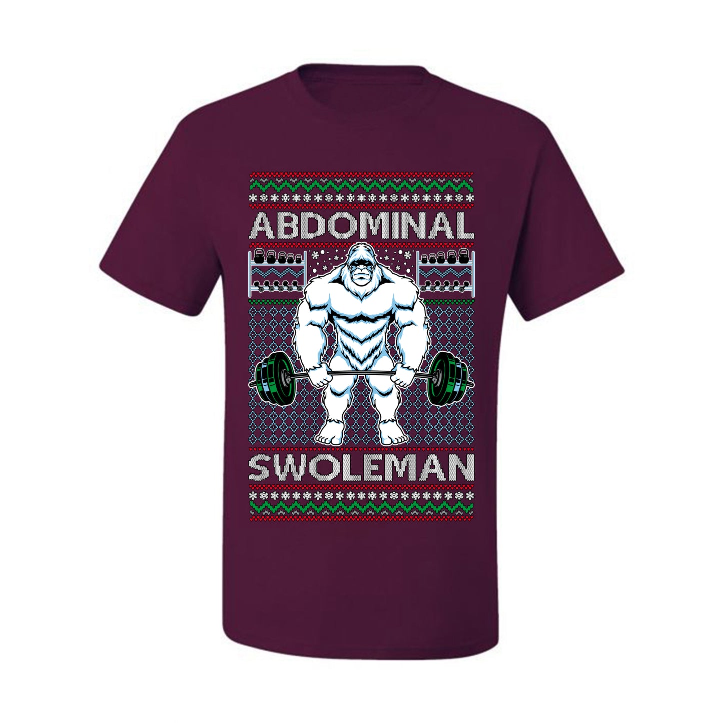 Merry Liftmas Abdominal Swoleman, Christmas Gifts, Funny Xmas Gift Idea, Ugly Christmas Sweater Men's T-Shirt