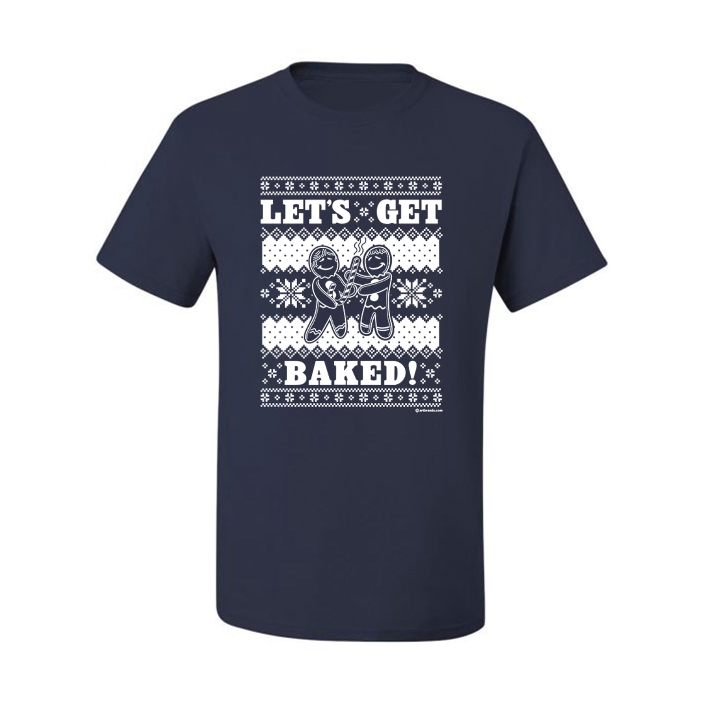 Graphic Ugly Xmas Tshirt , Holiday Ginger Bread Design, Let's Get Baked  Ugly Christmas Tshirt Men's Graphic T-Shirt Ugly Christmas  Men's T-Shirt