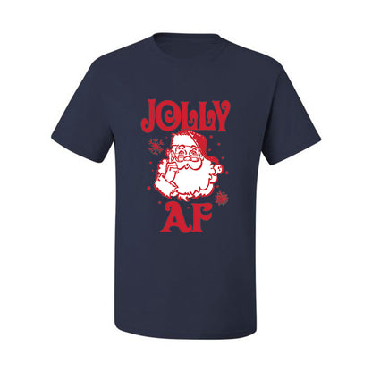Christmas Santa Jolly AF Ugly Christmas Tshirt Men's Graphic T-Shirt Ugly Christmas  Men's T-Shirt