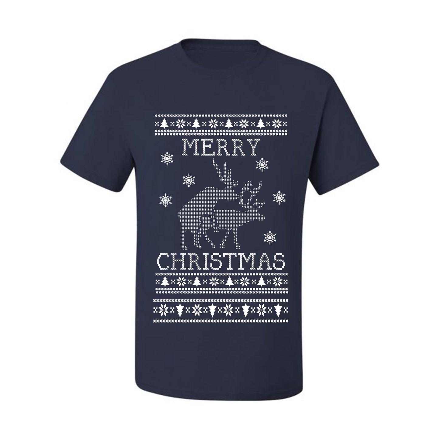 Funny  Ugly Xmas Holiday T-shirt  Merry Christmas Reindeer Humping  Ugly Christmas T-shirt  Ugly Christmas  Men's T-Shirt