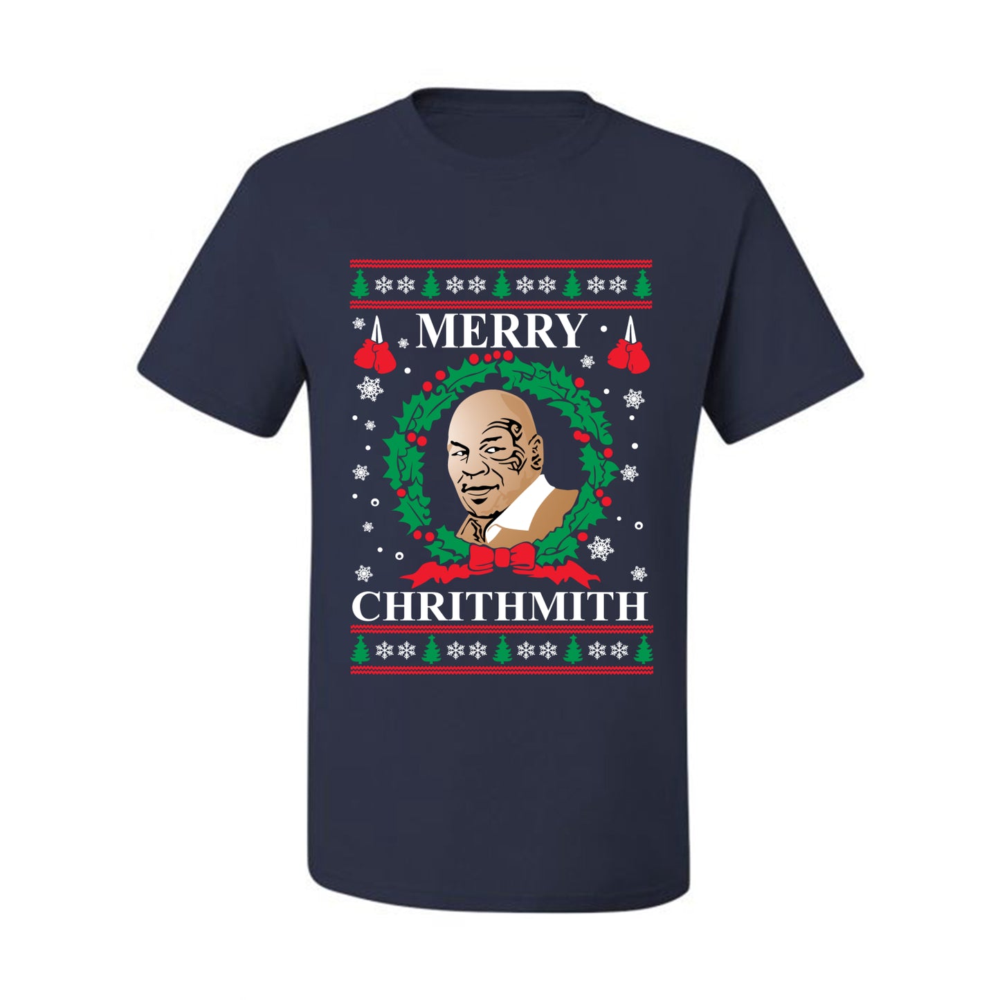 Mike Tyson  Ugly T-shirt Merry Chrithmith Ugly Christmas T-shirt  Ugly Christmas  Men's T-Shirt
