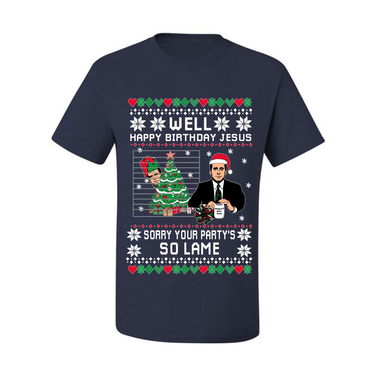 It's Jesus' Birthday Ugly  Christmas T-shirt Ugly Christmas T-shirt  Ugly Christmas  Men's T-Shirt