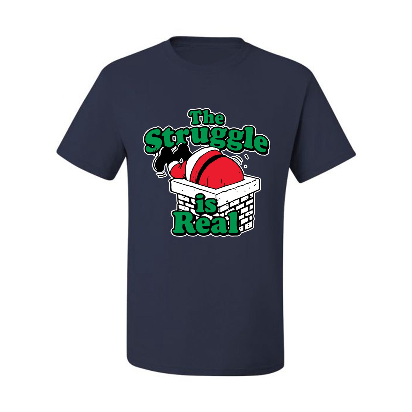 Women's Ugly Christmas Tshirt  Scoop Top, "The Struggle is Real" Ugly Christmas Tshirt Men's Graphic T-Shirt Ugly Christmas  Men's T-Shirt