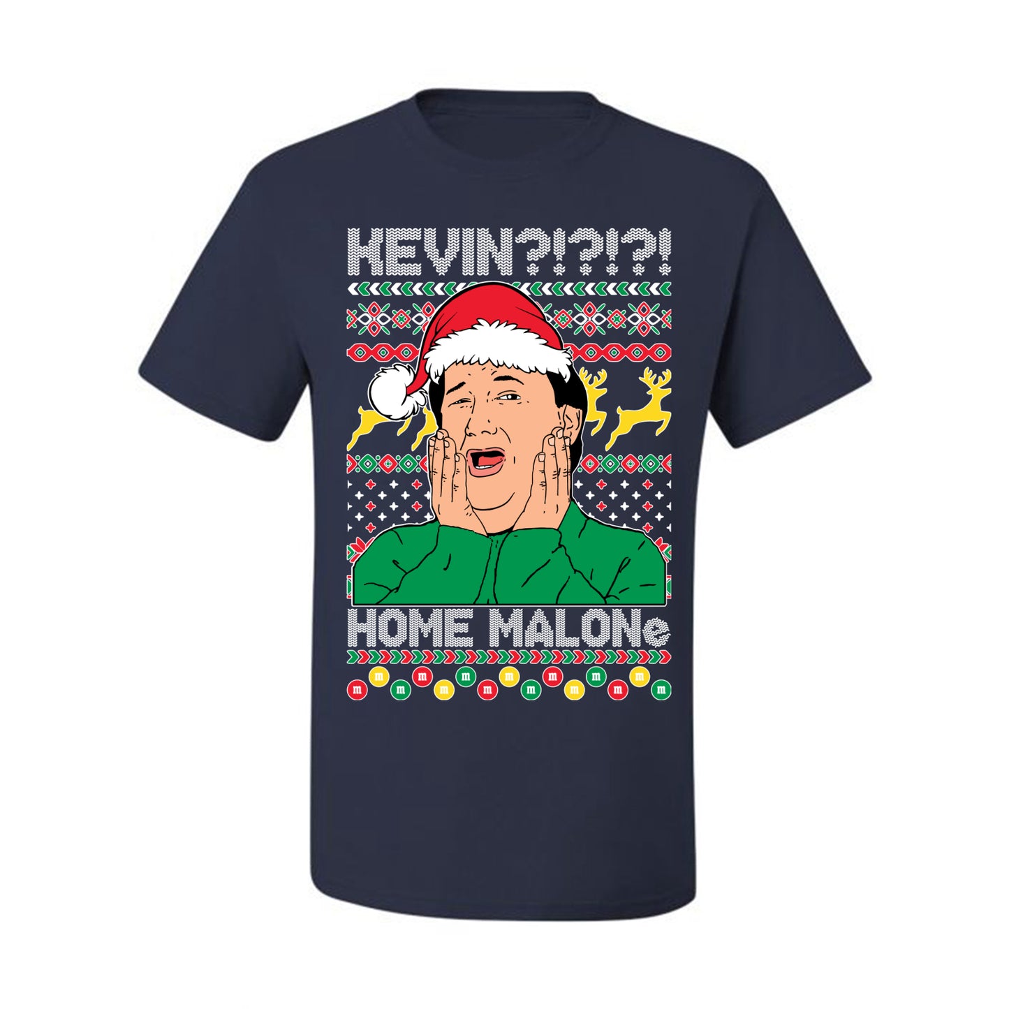 Christmas Graphic  , Kevin Home Malone The Office TV Ugly Christmas Tshirt Men's Graphic T-Shirt Ugly Christmas  Men's T-Shirt