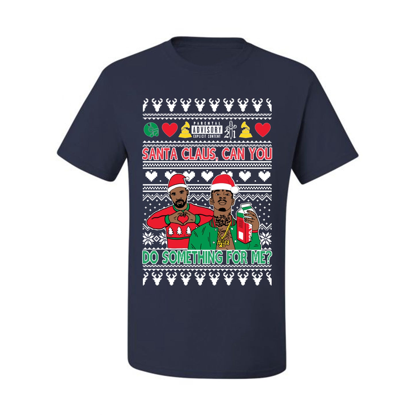 Santa Claus, Can You Do Something For Me? ,Christmas Gifts, Funny Xmas Gift Idea, Ugly Christmas Sweater Men's T-Shirt