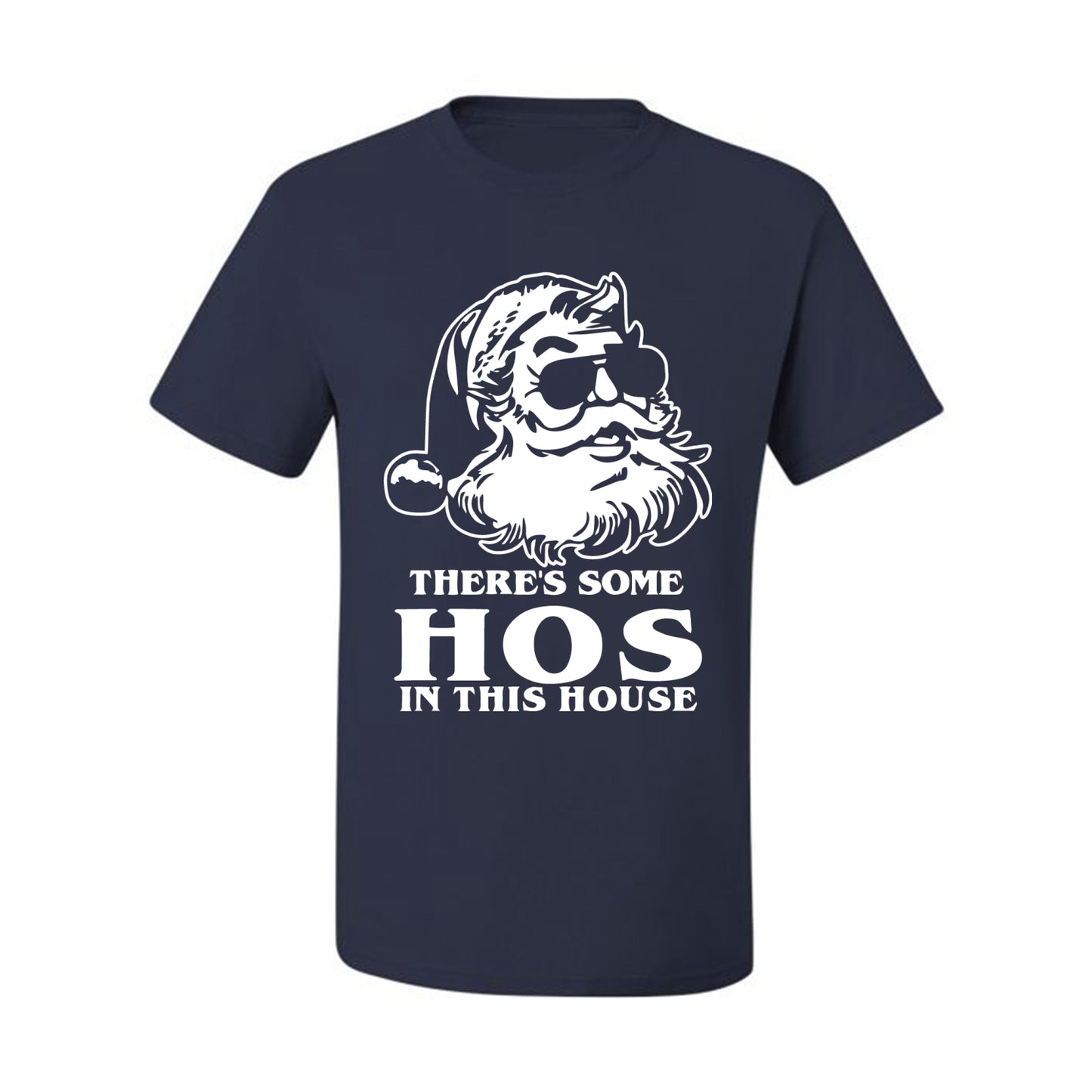 There's Some Hos In This House Ugly Christmas Tshirt Men's Graphic T-Shirt Ugly Christmas  Men's T-Shirt
