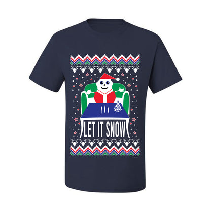 Ugly Merry Xmas Tshirt  Let It Snow Cocaine Santa  Ugly Christmas Tshirt Men's Graphic T-Shirt Ugly Christmas  Men's T-Shirt