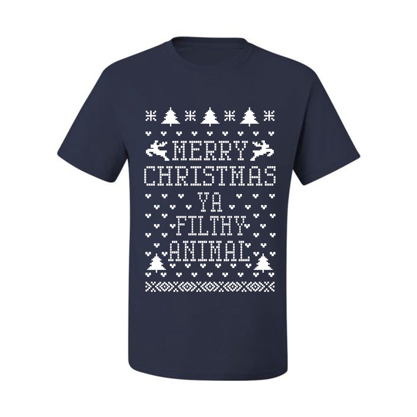 Merry Xmas You Filthy Animal, Christmas Gifts, Funny Xmas Gift Idea, Ugly Christmas Sweater Men's T-Shirt