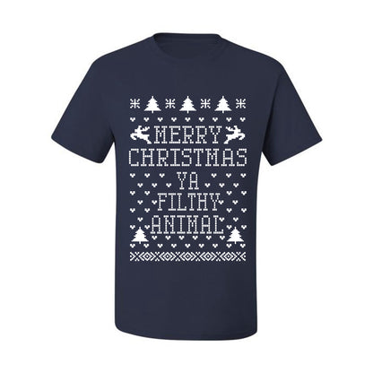 Merry Xmas You Filthy Animal, Christmas Gifts, Funny Xmas Gift Idea, Ugly Christmas Sweater Men's T-Shirt