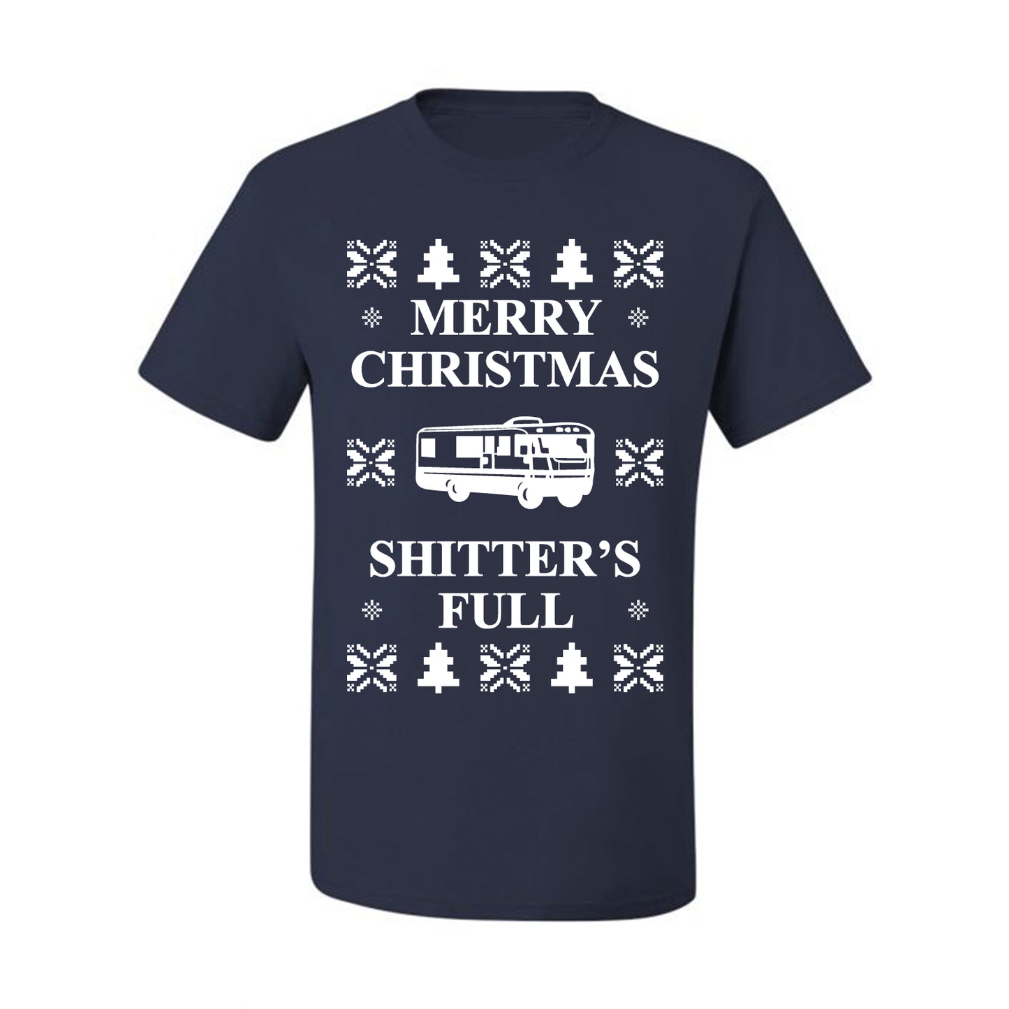Full Ugly Xmas Tshirt Bodysuit for Infant Creeper Boys Girls Baby, Merry Christmas Shitters Ugly Christmas Tshirt Men's Graphic T-Shirt Ugly Christmas  Men's T-Shirt