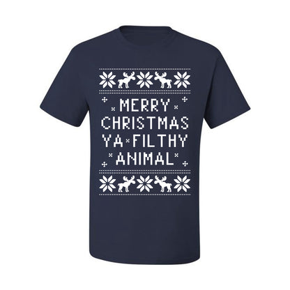 Baby's Ugly Christmas Bodysuit T-shirt Kids Girls Boys Infant Merry Christmas Ya' Filthy Ugly Christmas T-shirt  Ugly Christmas  Men's T-Shirt