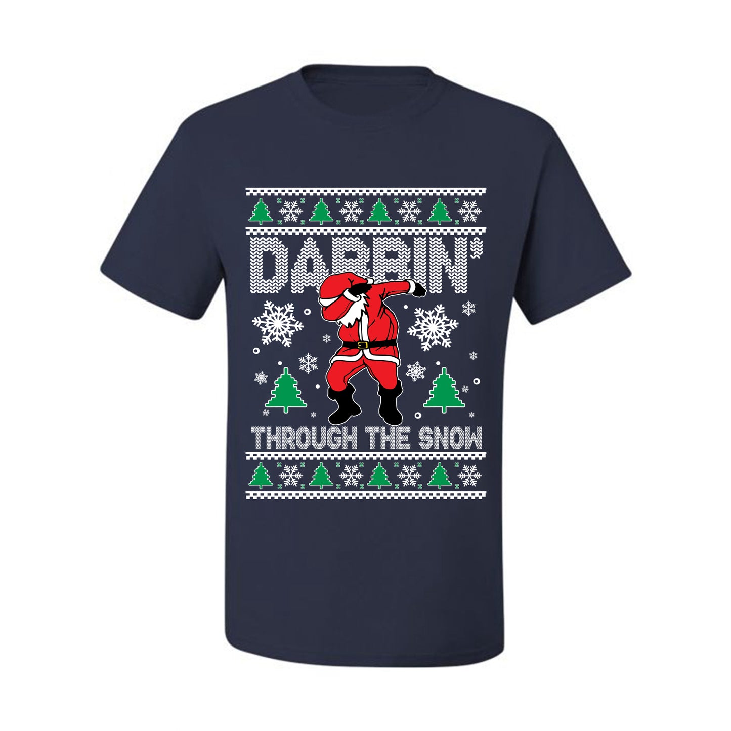 Ugly Holiday  Tshirt , Dabbing Through The Snow, Wild Bobby Ugly Christmas Tshirt Men's Graphic T-Shirt Ugly Christmas  Men's T-Shirt