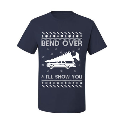 Ugly Xmas Tshirt Graphic T-Shirt, "Bend Over and I'll Show You", Wild Bobby  Ugly Christmas Tshirt Men's Graphic T-Shirt Ugly Christmas  Men's T-Shirt
