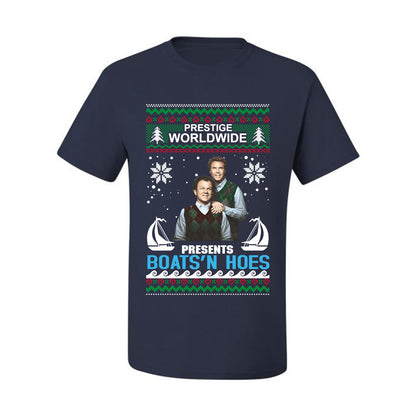 Prestige Worldwide Boats N' Hoes Step Brothers, Christmas Gifts, Funny Xmas Gift Idea, Ugly Christmas Sweater Men's T-Shirt