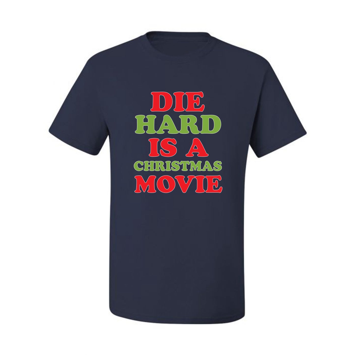 Men's Christmas  Shirt, Die Hard is a Christmas Movie Ugly Christmas Tshirt Men's Graphic T-Shirt Ugly Christmas  Men's T-Shirt
