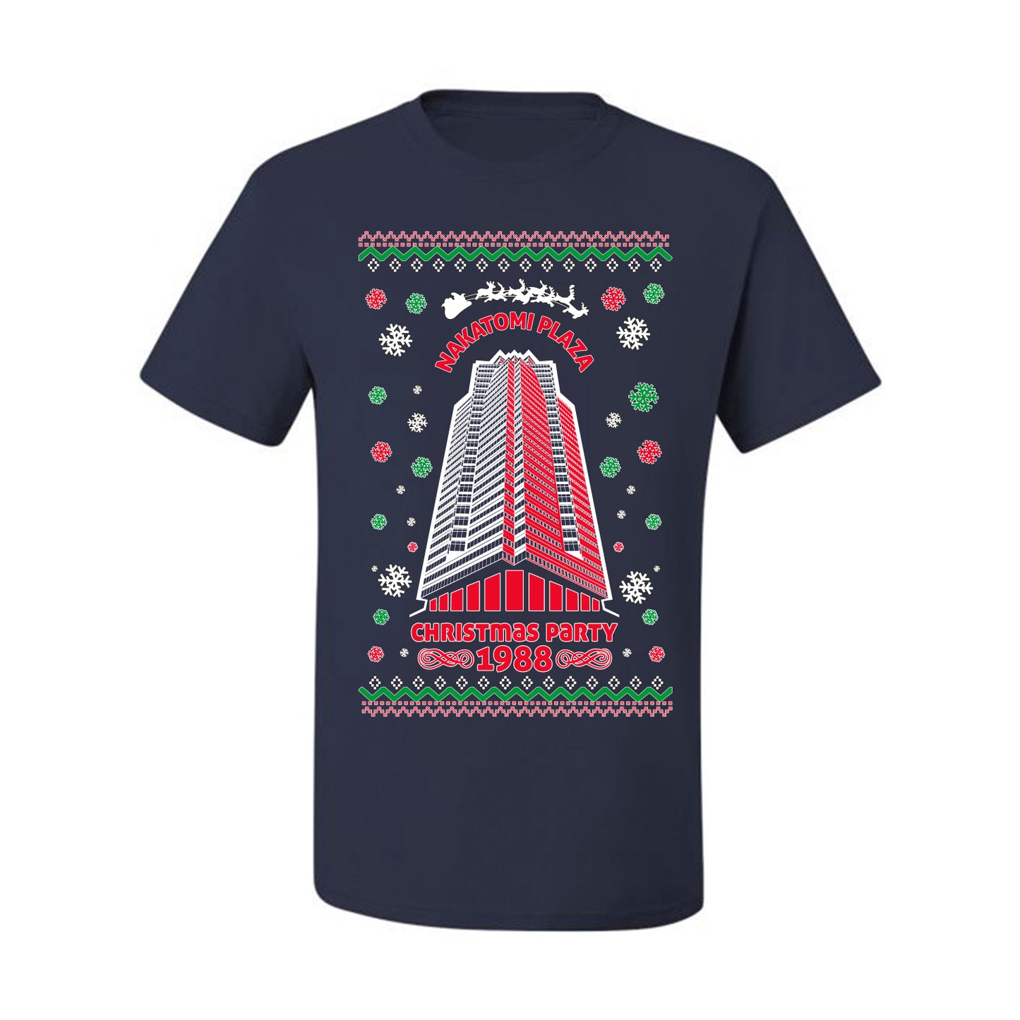 Ugly  Christmas T-shirt 1988 Nakatomi Plaza Christmas Party Ugly Christmas T-shirt  Ugly Christmas  Men's T-Shirt